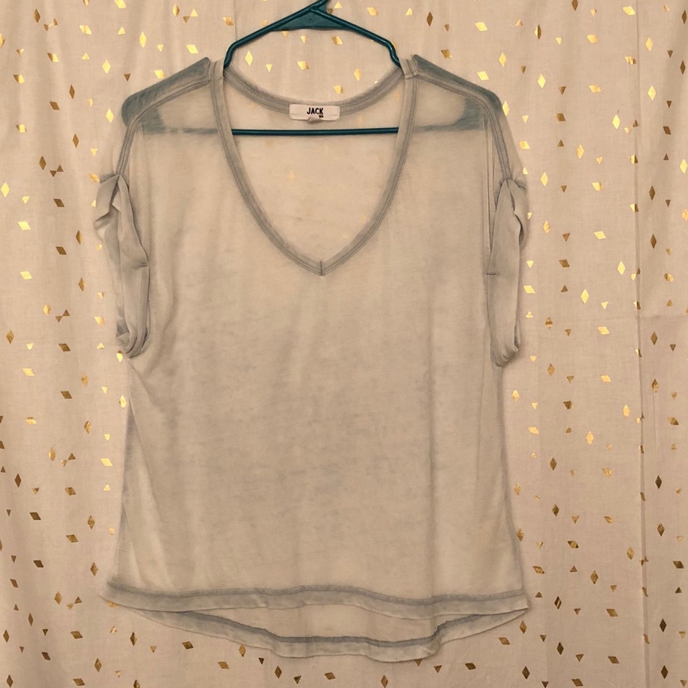 Light blue sheer shirt